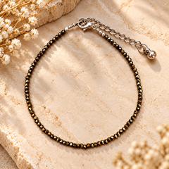 Raw Pyrite Anklet (Lab Certified)