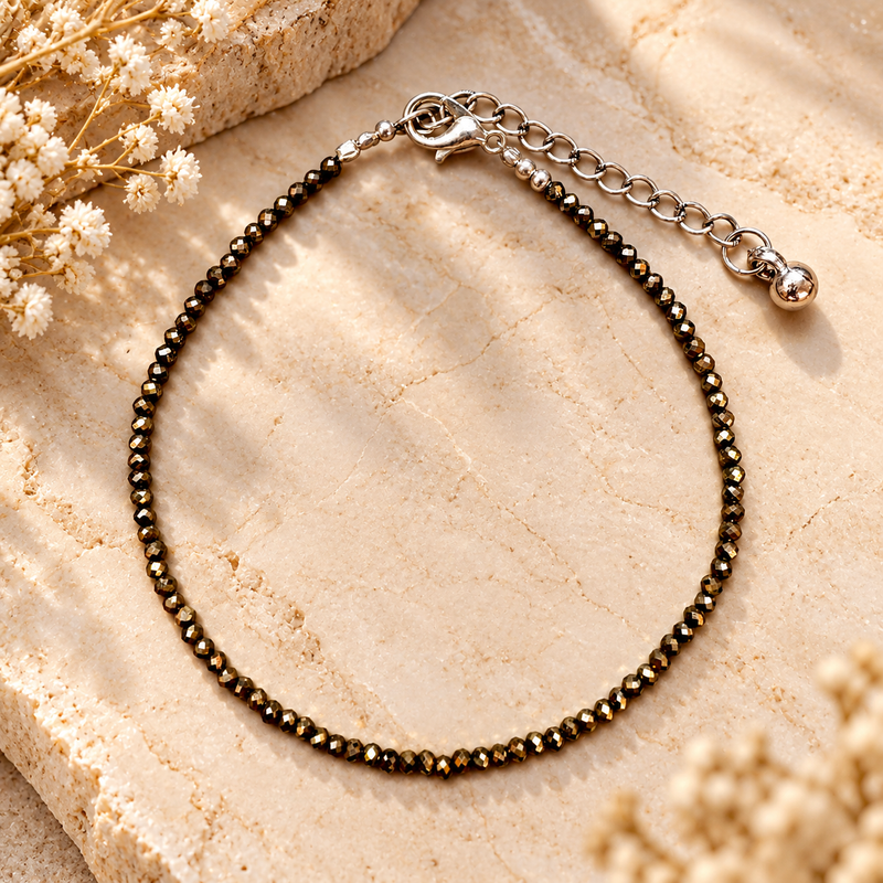 Raw Pyrite Anklet (Lab Certified)