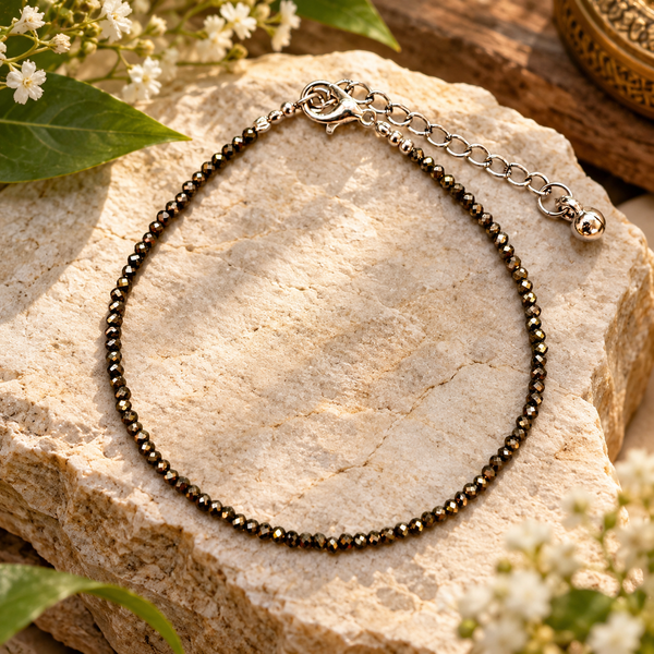 Raw Pyrite Anklet (Lab Certified)