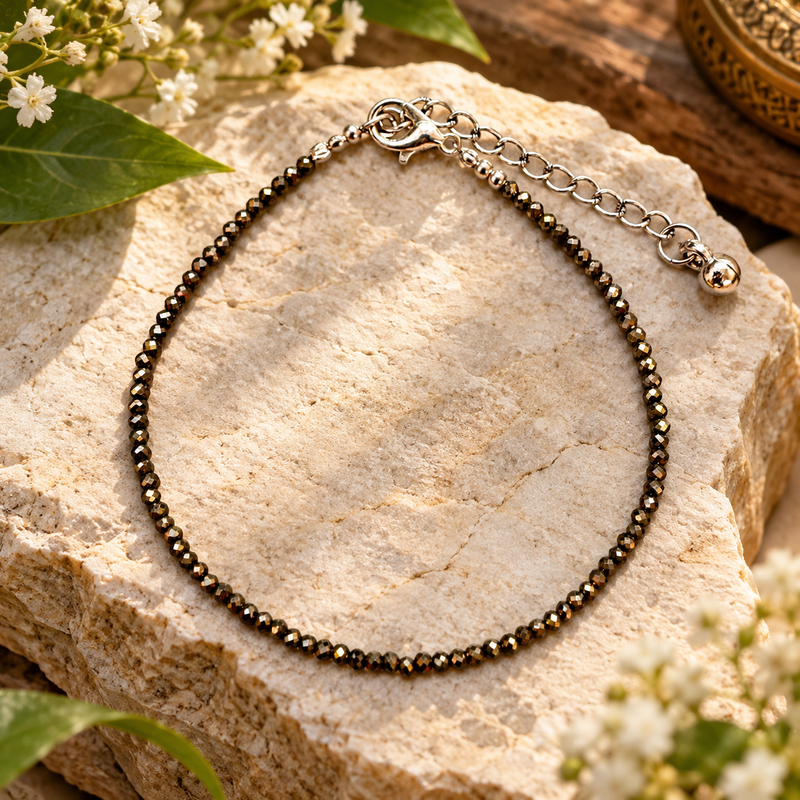 Raw Pyrite Anklet (Lab Certified)