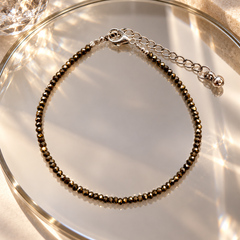 Raw Pyrite Anklet (Lab Certified)