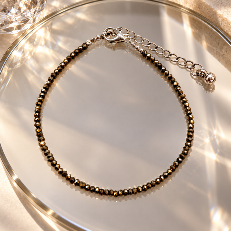 Raw Pyrite Anklet (Lab Certified)