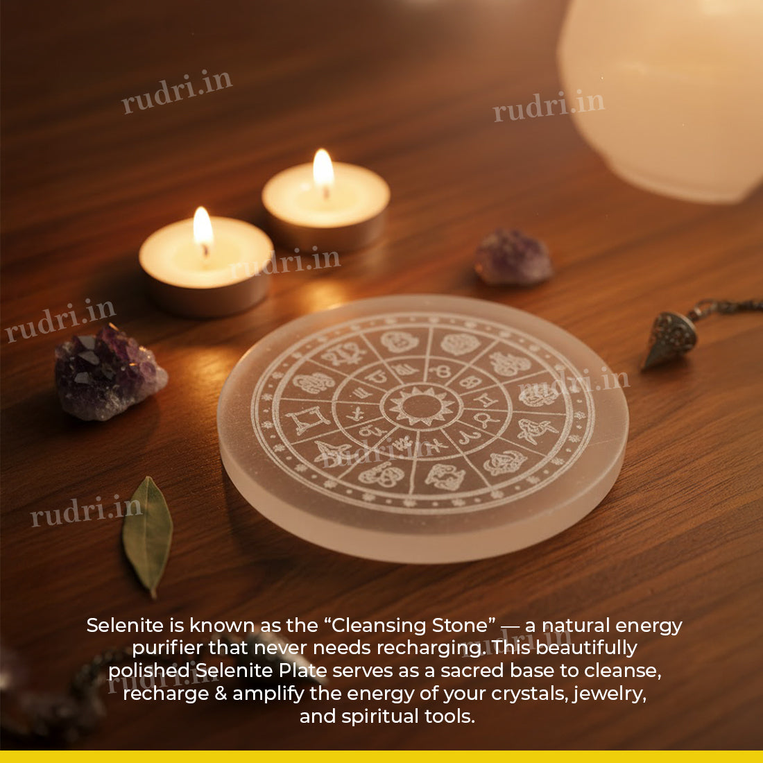 Selenite Crystal Recharging Plate