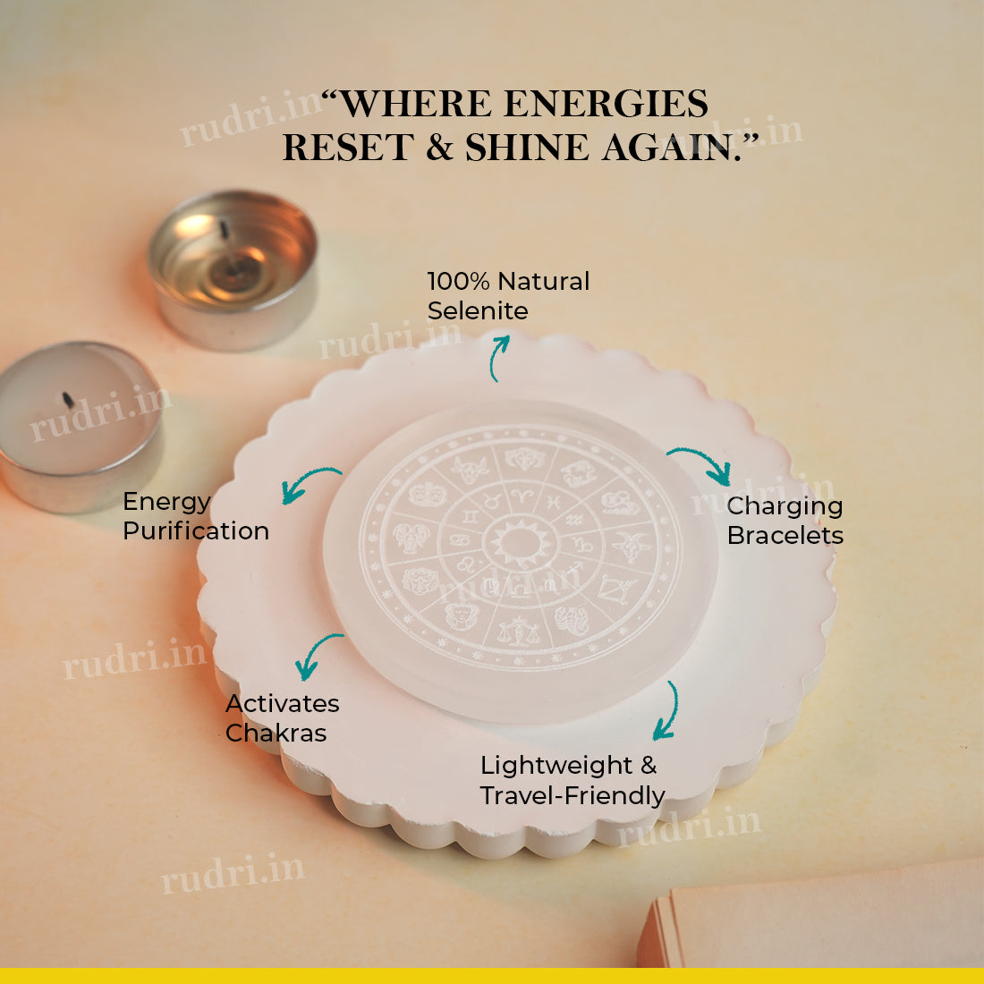 Selenite Crystal Recharging Plate