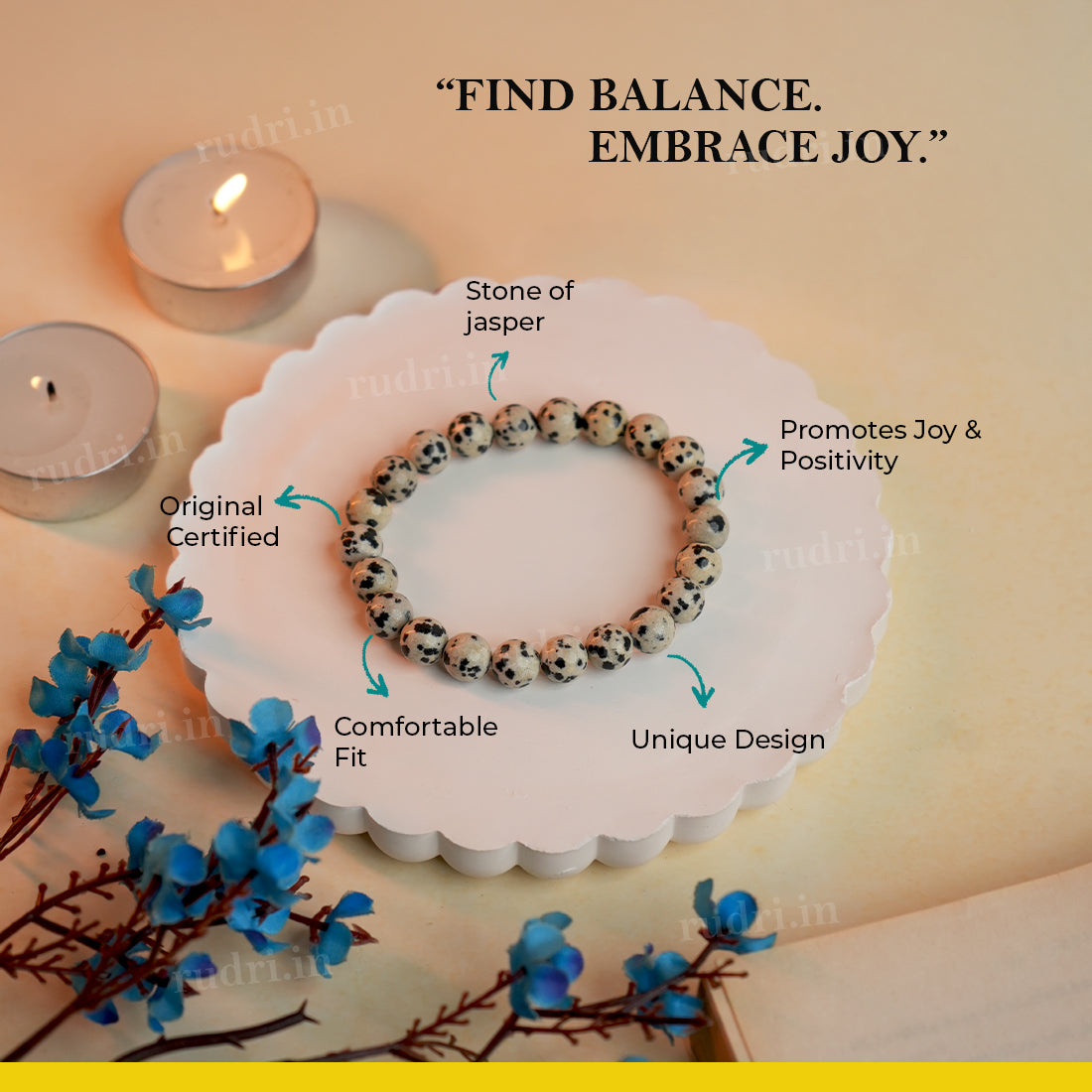 Dalmatian Jasper Balance Bracelet