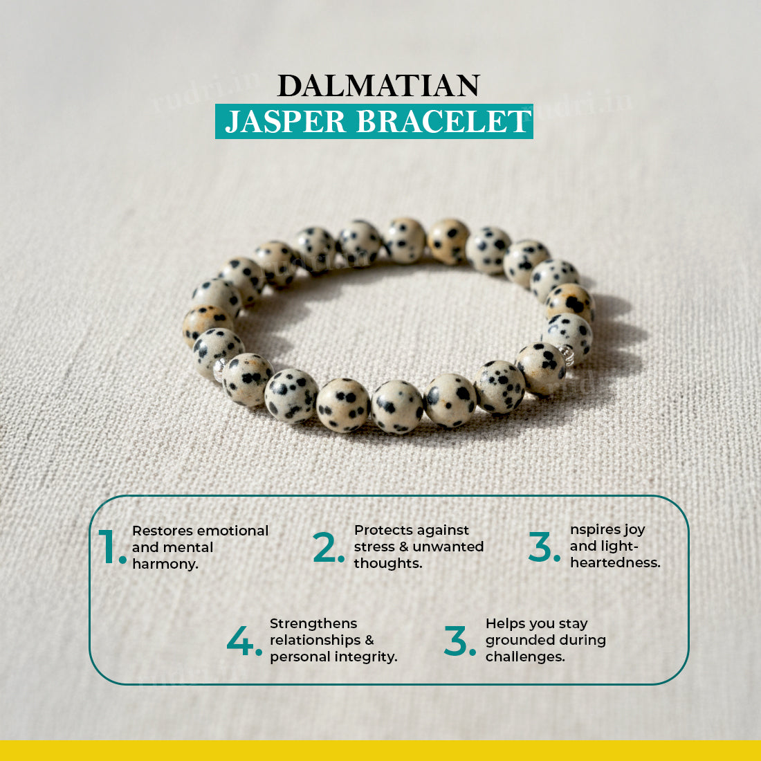 Dalmatian Jasper Balance Bracelet