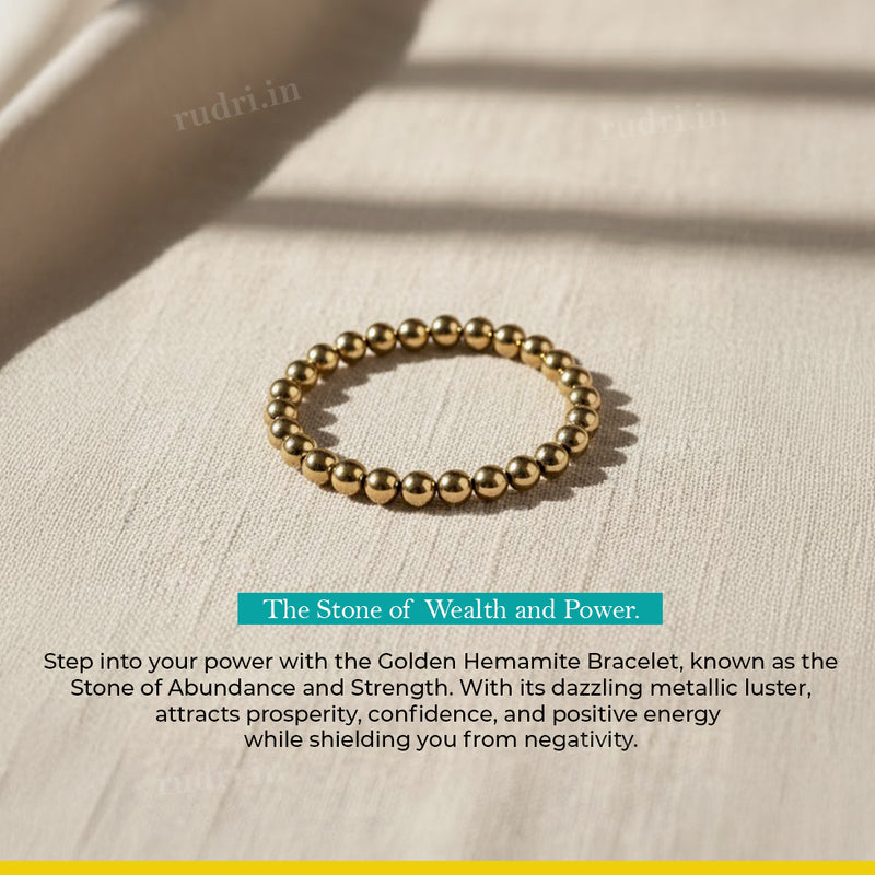 Golden Hematite Bracelet – Natural Stone Bracelet