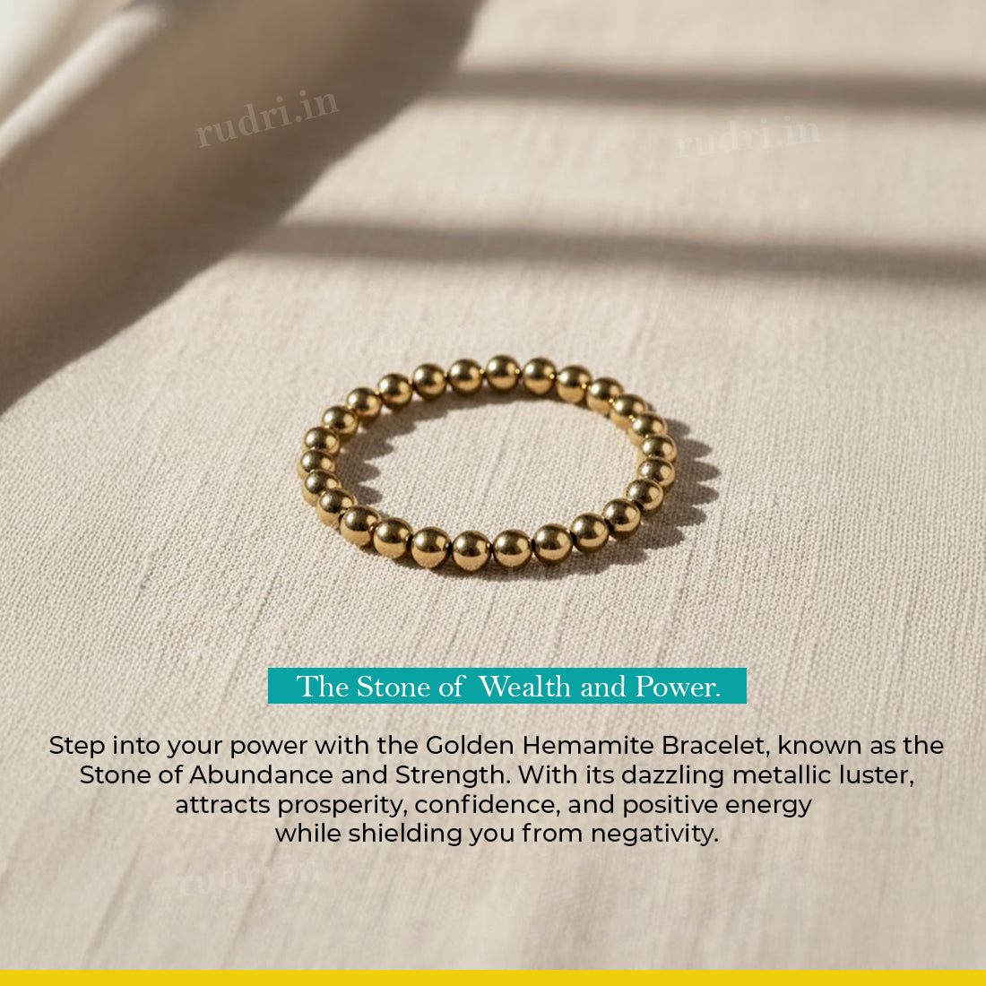 Golden Hematite Prosperity Bracelet