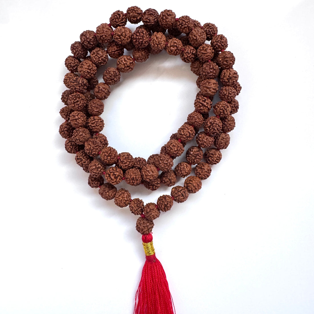 8 mm Five Mukhi Rudraksha Japa Mala