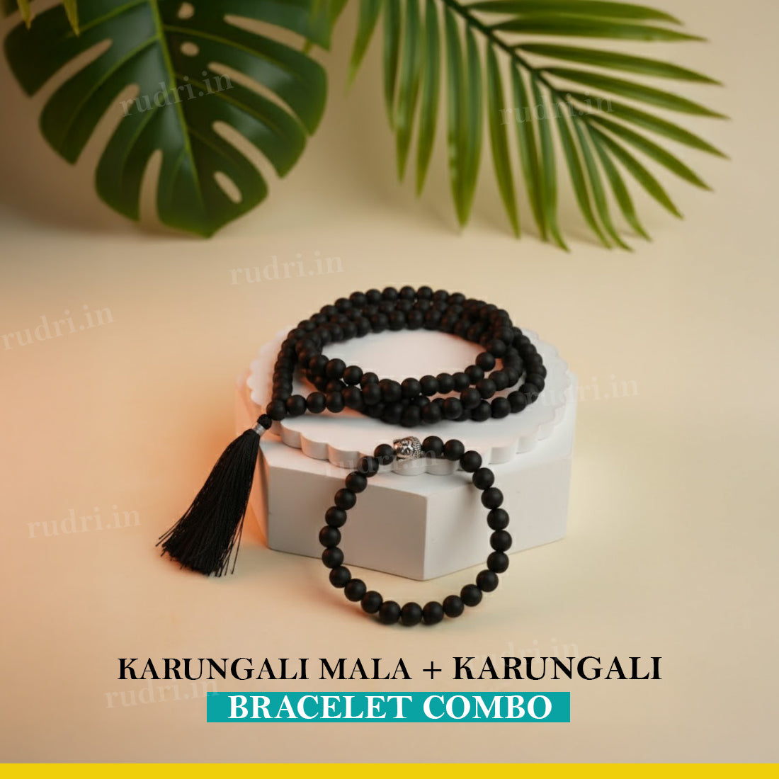 Karungali Mala + Karungali Bracelet Combo