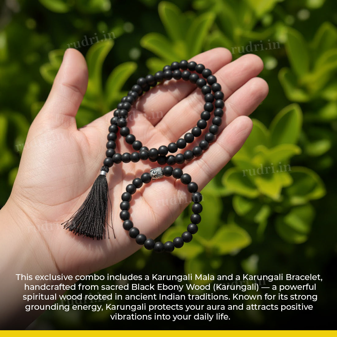 Karungali Mala + Karungali Bracelet Combo