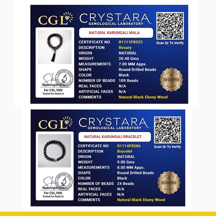 Karungali Mala + Karungali Bracelet Combo
