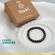 Natural Pyrite Bracelet – Wealth Attraction, Confidence Boost & Energy Protection Crystal Bracelet
