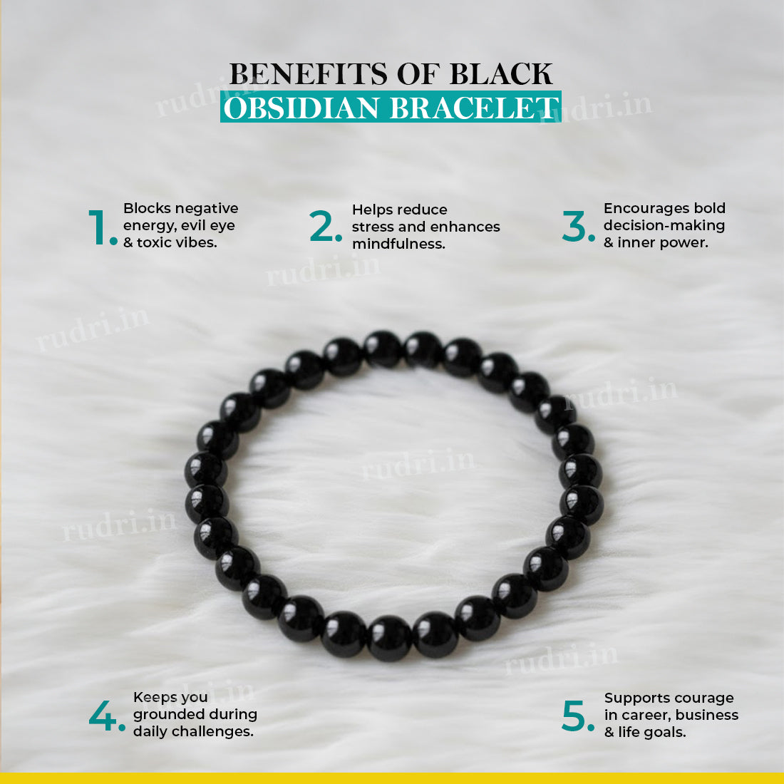 Black Obsidian Bracelet