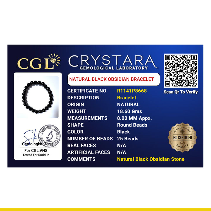 Black Obsidian Bracelet