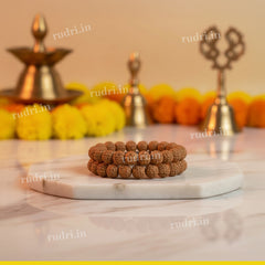Natural Himalayan 5-Mukhi Rudraksha Bracelet – Divine Protection, Peace & Spiritual Energy