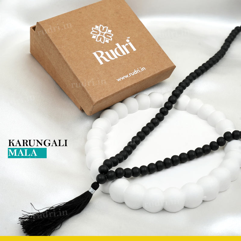 Karungali Mala – Natural Ebony Wood Mala