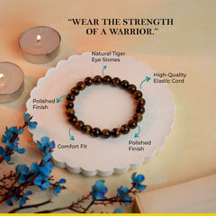 Tiger Eye Bracelet – Natural Tiger Eye Stone Bracelet