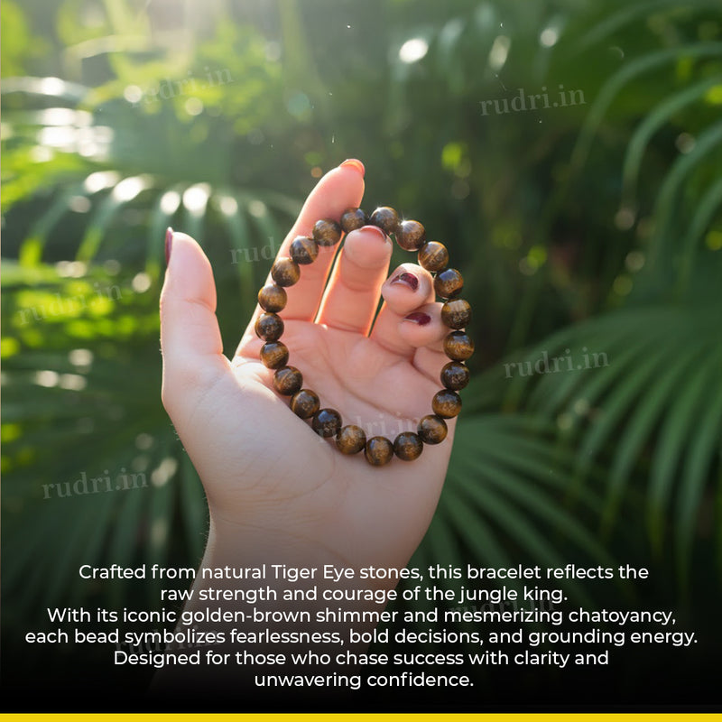 Tiger Eye Bracelet – Natural Tiger Eye Stone Bracelet