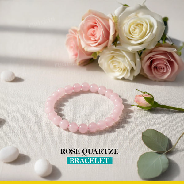 Rose Quartz Bracelet – Natural Crystal Bracelet