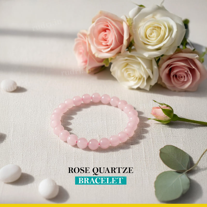 Rose Quartz Bracelet – Natural Crystal Bracelet