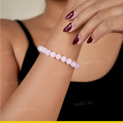Rose Quartz Bracelet – Natural Crystal Bracelet