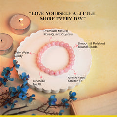 Rose Quartz Bracelet – Natural Crystal Bracelet
