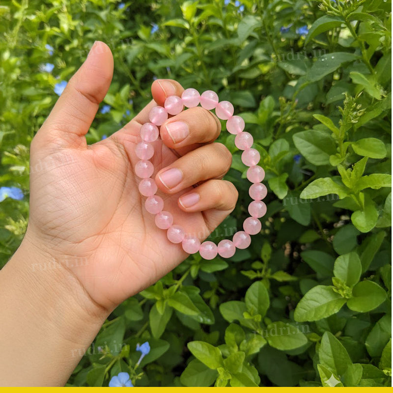 Rose Quartz Bracelet – Natural Crystal Bracelet
